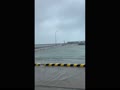 台風6号カーヌン通過中！三重城港冠水